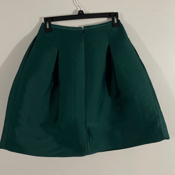 Lord & Taylor 424 Fifth Skirt Womens 0 Green NEW Silk Blend Box Pleat C1F4WK6008 - Picture 8 of 9
